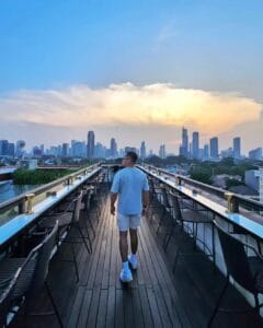 Chase sunsets and discover tranquility at its purest right here at la vue rooftop bar during yo jajandikitid tempat nongkrong hits di jakarta