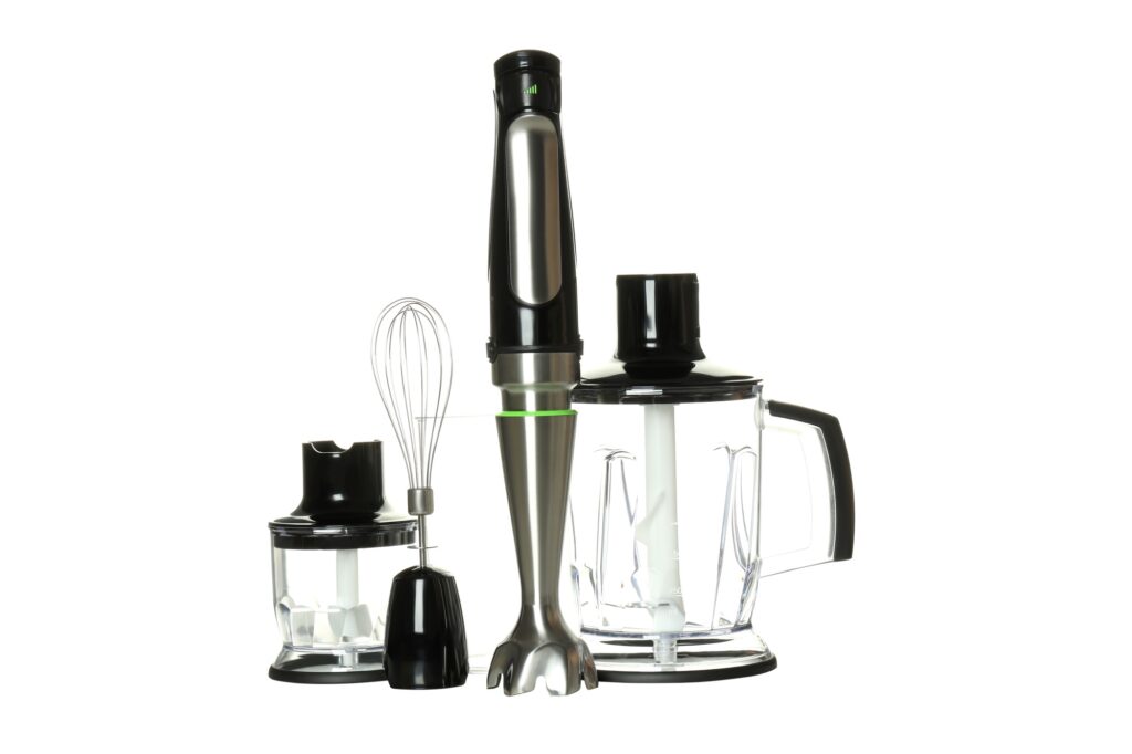 Concept of cooking accessories with blender isolated on white background jajandikitid cara membersihkan blender