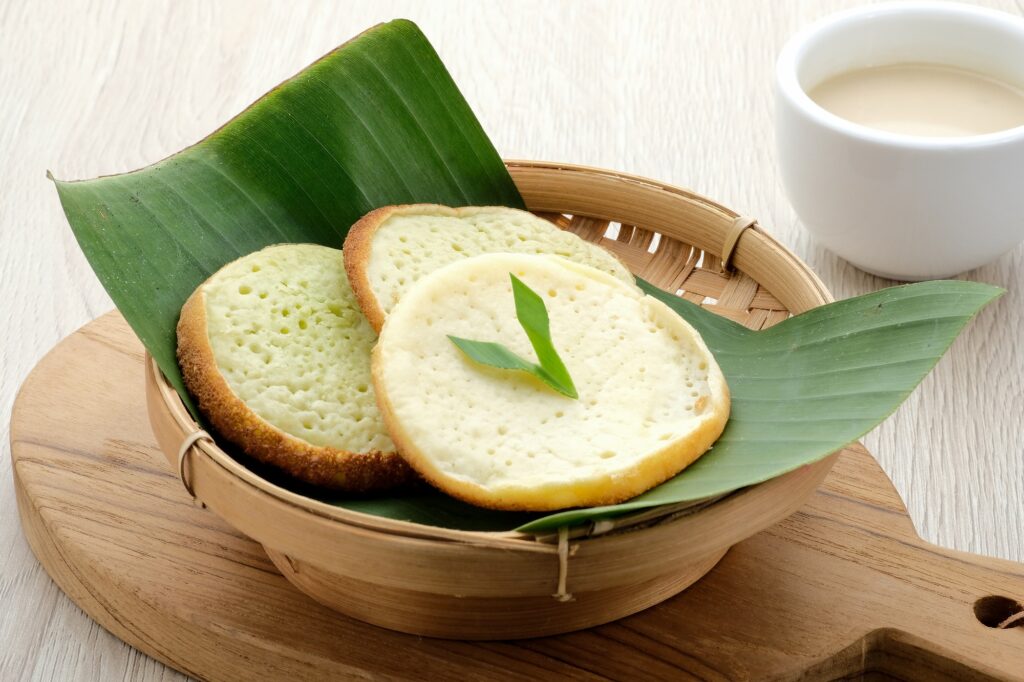 Serabi or surabi indonesian traditional pancake jajandikitid makanan khas bandung Serabi or Surabi Indonesian traditional pancake