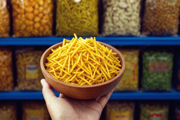 semangkuk keripik talas bogor, di pusat jajanan kota bogor