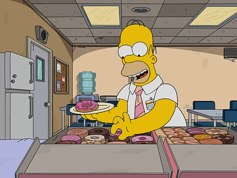 Jajandikitid Homer Simpson Sedang Memilih Donat Jajandikitid