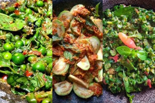 resep karedok leunca, karedok terong, karedok kacang panjang