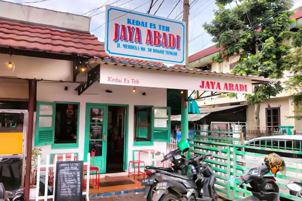 kedai es teh jaya abadi, tempat makan dekat stasiun bogor